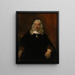 Ritratto di un uomo con capelli bianchi - Rembrandt van Rijn — quadro incorniciato alla parete
