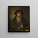 Ritratto di un vecchio uomo - Rembrandt van Rijn — quadro incorniciato alla parete