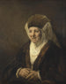 Ritratto di una vecchia donna - Rembrandt van Rijn — vista dell’opera