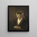 Ritratto di una vecchia donna - Rembrandt van Rijn — quadro incorniciato alla parete