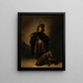 Ritratto dell'artista in costume orientale - Rembrandt van Rijn — quadro incorniciato alla parete