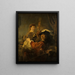 Rembrandt e Saskia nella scena del figliol prodigo - Rembrandt van Rijn — quadro incorniciato alla parete