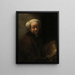 Autoritratto come apostolo Paolo - Rembrandt van Rijn — quadro incorniciato alla parete