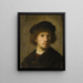 Autoritratto - Rembrandt van Rijn — quadro incorniciato alla parete