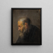 Studio di un vecchio di profilo - Rembrandt van Rijn — quadro incorniciato alla parete