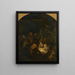 L'Adorazione dei pastori - Rembrandt van Rijn — quadro incorniciato alla parete