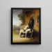 Il buon Samaritano - Rembrandt van Rijn — quadro incorniciato alla parete