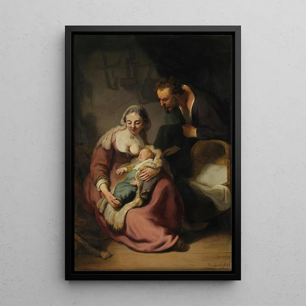 La Sainte Famille - Rembrandt van Rijn — quadro incorniciato alla parete