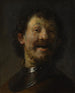 L'uomo che ride - Rembrandt van Rijn — vista dell’opera