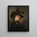 Tronie di un uomo con berretto piumato - Rembrandt van Rijn — quadro incorniciato alla parete