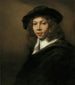Giovane uomo con berretto nero - Rembrandt van Rijn — vista dell’opera
