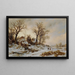 Paesaggio Invernale - Remigius Adrianus van Haanen — quadro incorniciato alla parete
