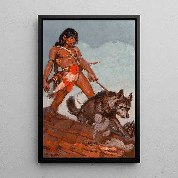 Jeune Indien - Remington Schuyler — quadro incorniciato alla parete
