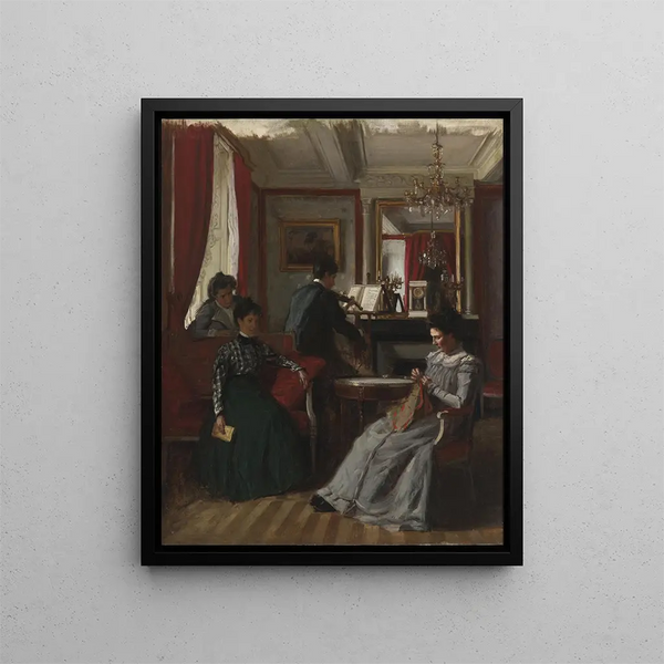 Ren Franois Xavier Prinet - Salon de famille.webp