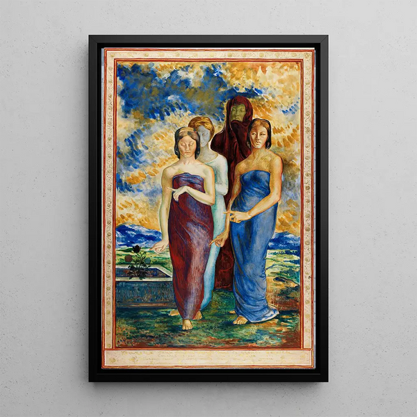 Figures Allégoriques - René Piot — quadro incorniciato alla parete