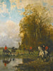Veneurs rameutant leurs chiens - René Princeteau — vista dell’opera