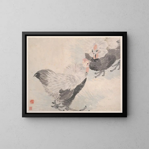 Animali, fiori e uccelli, Pl. 7 - Ren Yi — quadro incorniciato alla parete