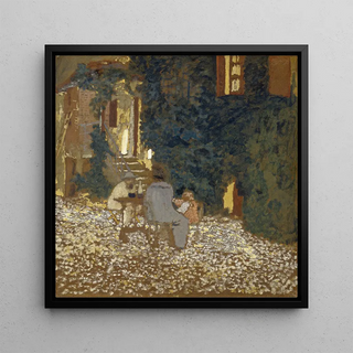 Pasto in un giardino - Édouard Vuillard