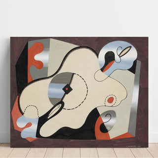 Reproduction Composition Abstraite Femme Couchée - Georges Valmier