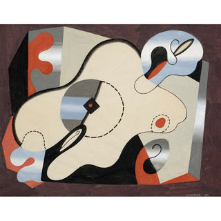 Reproduction Composition Abstraite Femme Couchée - Georges Valmier