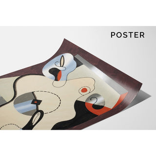 Reproduction Composition Abstraite Femme Couchée - Georges Valmier