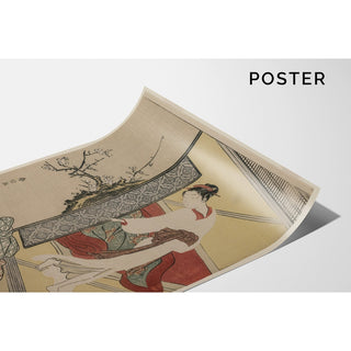 Reproduction Courtisane et servante endormie - Suzuki Harunobu