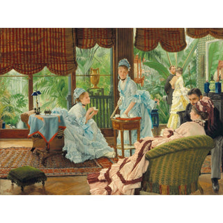 Reproduction Dans la serre Rivales - James Tissot