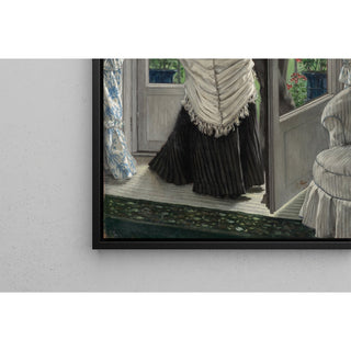 Reproduction Deux personnages devant une porte La proposition - James Tissot