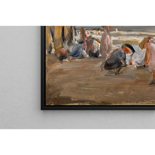 Reproduction Enfants jouant sur la plage - Max Liebermann