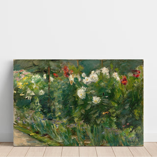 Reproduction Fleurs rouges et blanches orientées au sud-est - Max Liebermann