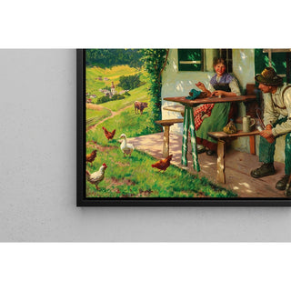 Reproduction Jeune couple d'agriculteurs en Haute-Bavière - Emil Rau