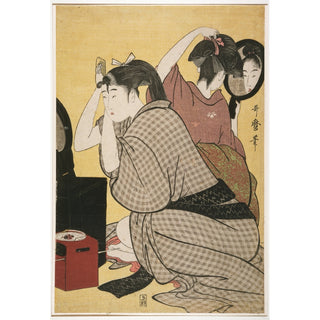 Reproduction Kami-yui - La coiffure - Kitagawa Utamaro