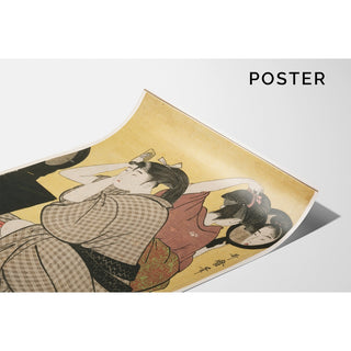 Reproduction Kami-yui - La coiffure - Kitagawa Utamaro
