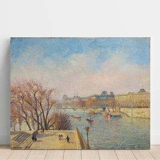 Reproduction Le Louvre, Matin, Lumière du soleil - Camille Pissarro