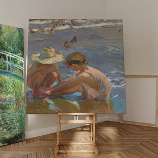 Reproduction Le pied blessé - Joaquín Sorolla