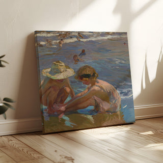 Reproduction Le pied blessé - Joaquín Sorolla