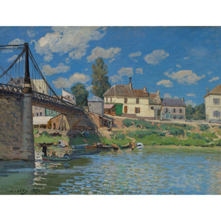 Reproduction Le pont à Villeneuve-la-Garenne - Alfred Sisley