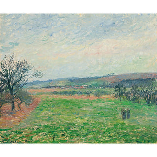 Reproduction Les Coteaux de Gisors, Temps Gris - Camille Pissarro