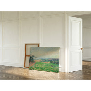 Reproduction Les Coteaux de Gisors, Temps Gris - Camille Pissarro