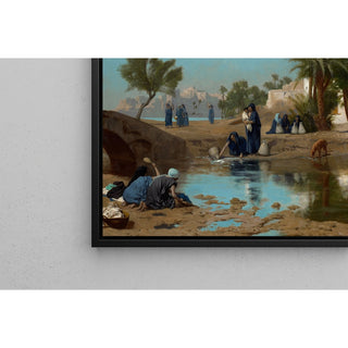 Reproduction Les femmes fellahs qui puisent de l'eau - Jean-Léon Gérôme