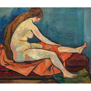 Reproduction Nu Assis de Profil - Suzanne Valadon