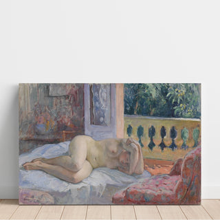 Reproduction Nu Couché devant la Fenêtre Ouverte - Henri Lebasque