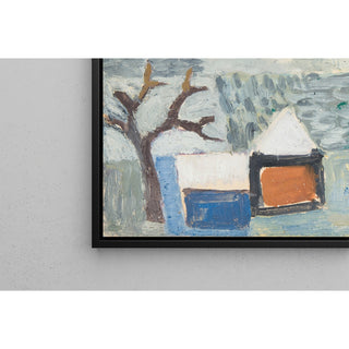 Reproduction Paysage d'hiver avec maisons - Sasza Blonder