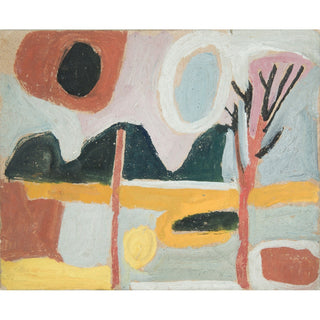 Reproduction Paysage stylisé avec un arbre - Sasza Blonder