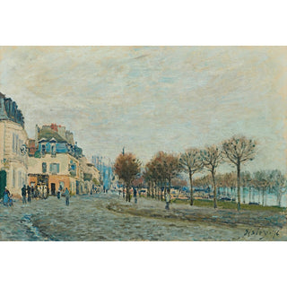 Reproduction Port-Marly avant l'inondation - Alfred Sisley