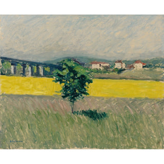 Reproduction Prairie Au Pont d'Argenteuil - Gustave Caillebotte