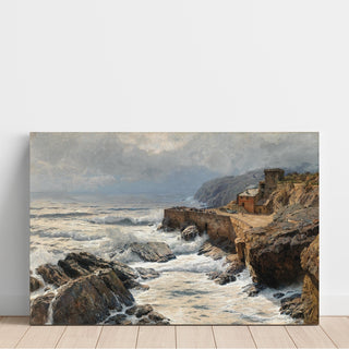 Reproduction Riviera, Vagues se brisant à Boccadasse - Alfred Zoff