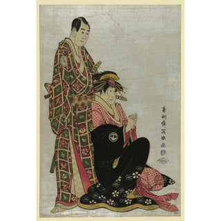 Reproduction Sawamura Sojuro et Segawa Kikunojo - Toshusai Sharaku