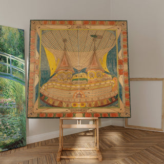 Reproduction Skt. Adolf-Ballohn-Schiff; Riesen-Stadt - Adolf Wölfli