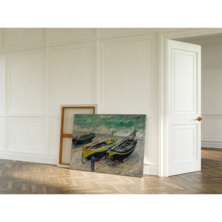Reproduction Trois bateaux de pêche - Claude Monet